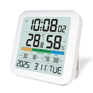 Multi-functional Indoor/Outdoor  Weather Station Digital Thermometer Hygrometer Alarm Clock