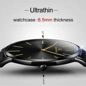 Men Watches Men Gold Ultra Thin