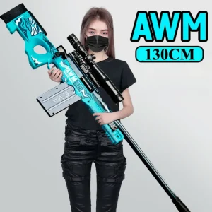 Awm Soft Bullet Toy Gun Manually Loaded Can Be Fired Combat Sniper Rifle Outdoor Games CS Fighting for Adults Boys Gift
